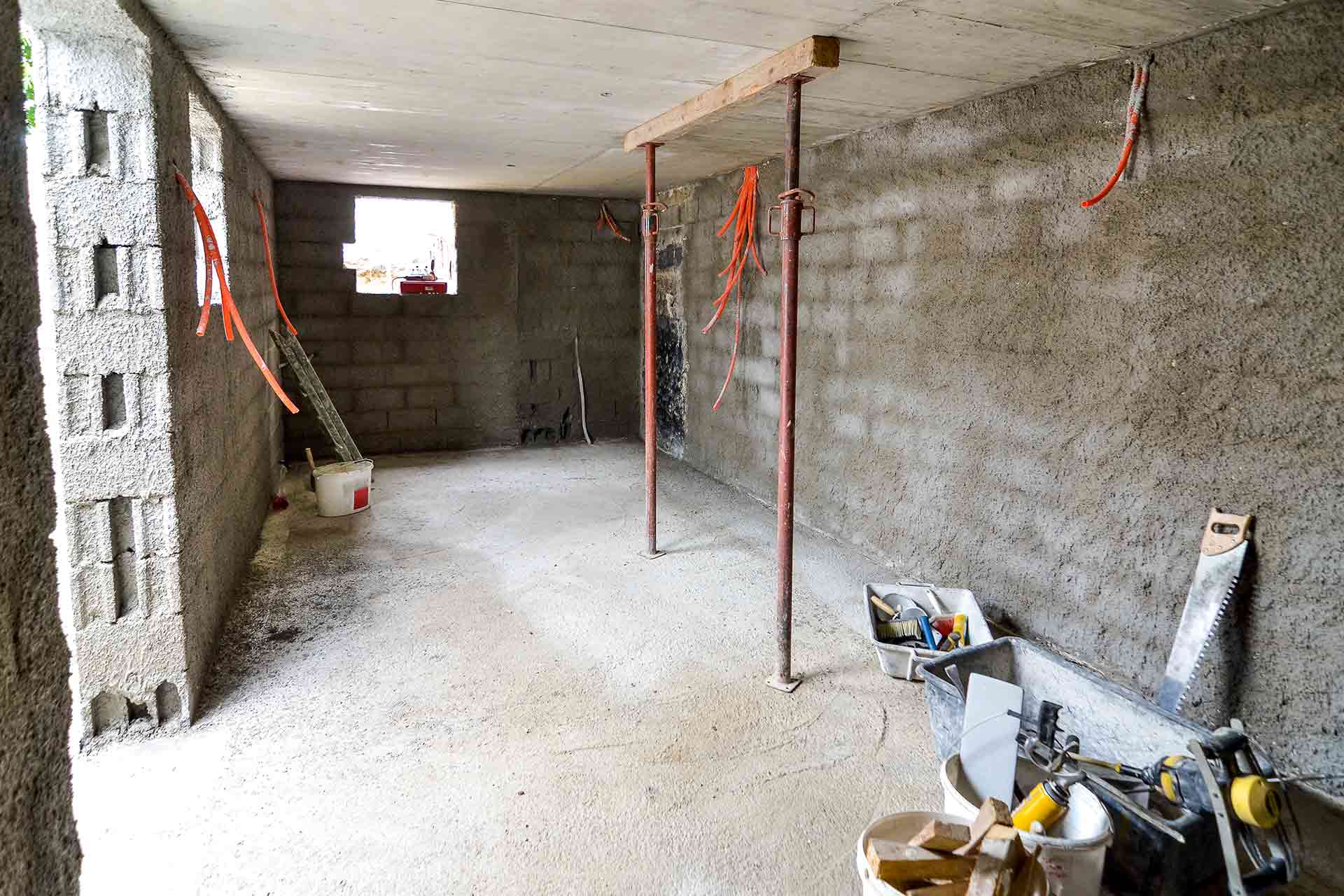 Structural waterproofing works on a below ground structure