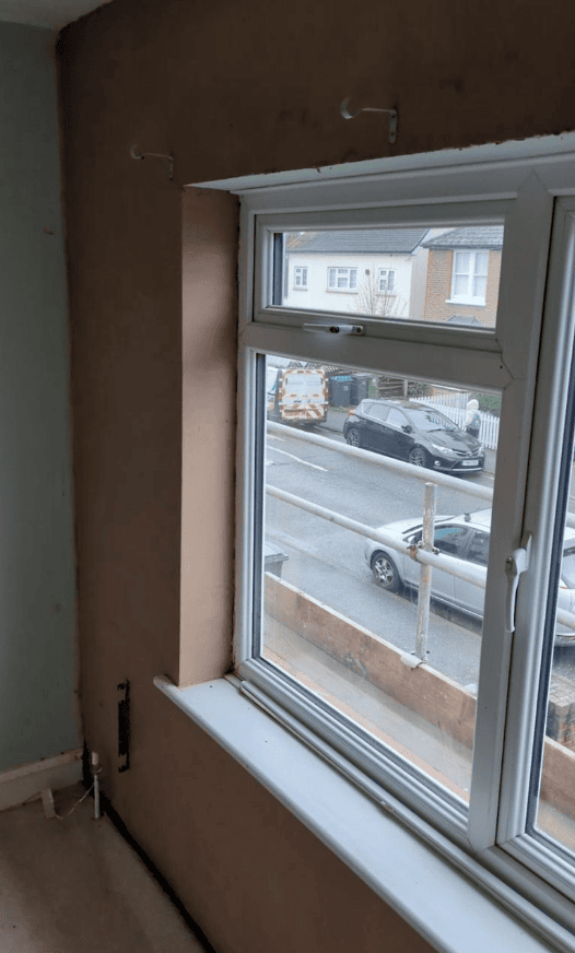Damp proofing job in progress at a Reading RG1 Victorian terrace — Advanced Damp rising damp treatment