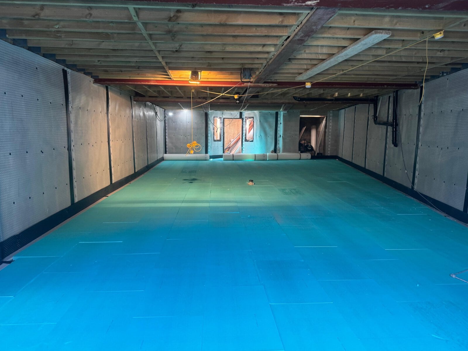 basement waterproofing job