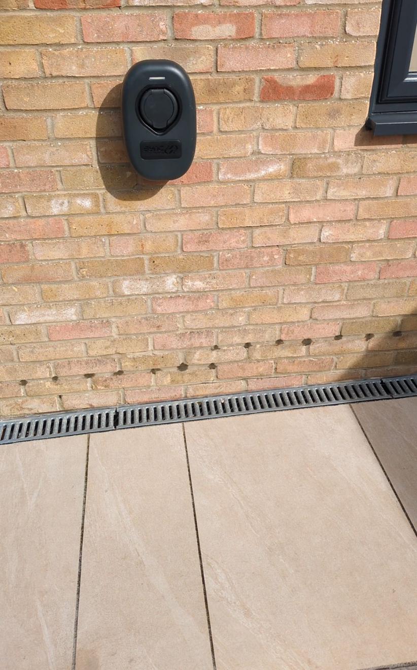 Newton 508 cavity drain membrane fixed to the basement walls with perimeter drainage in Fulham