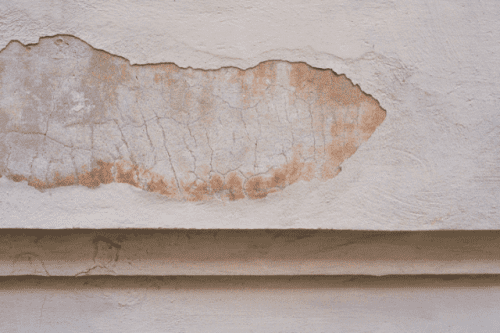 Moisture damp on a wall